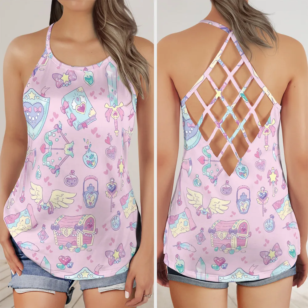 Cute Loot RPG Criss Cross Tank Top - 1
