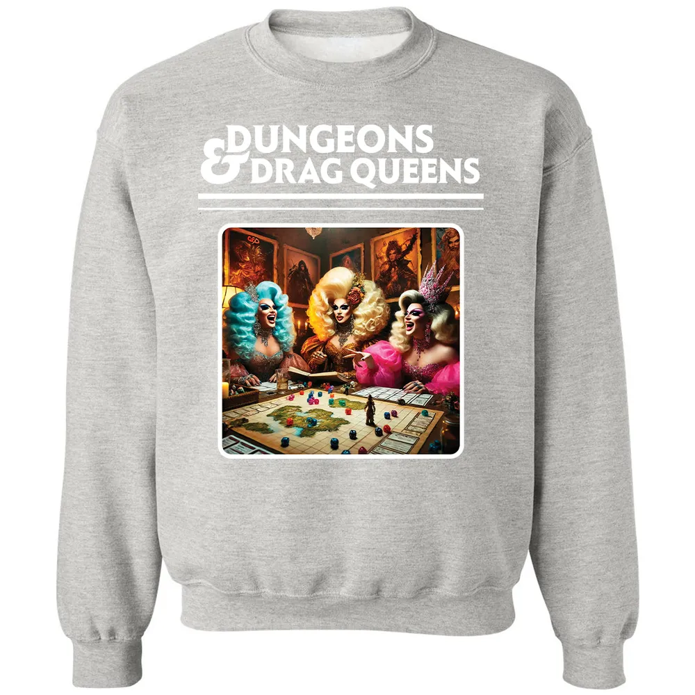 Dungeons & Drag Queens Classic Unisex Sweatshirt - Ash - 8