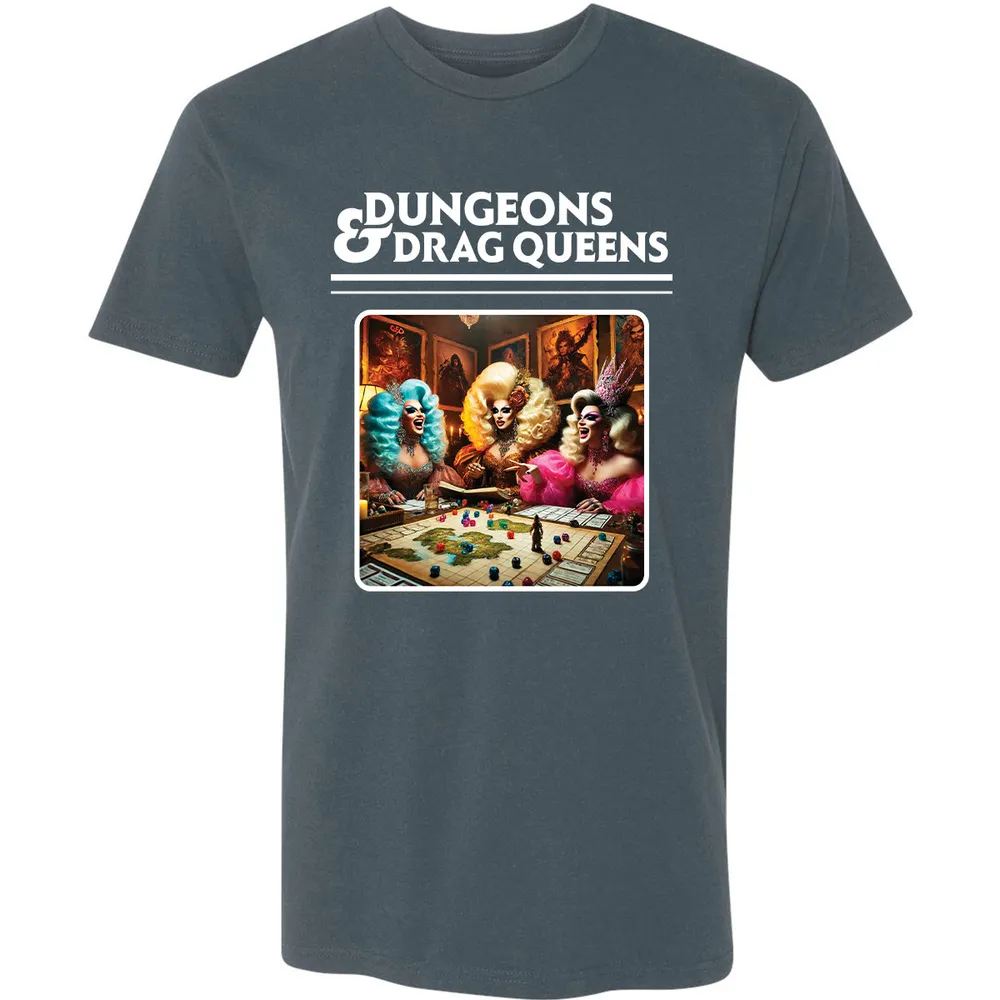Dungeons & Drag Queens Premium Unisex T-Shirt - Indigo - 15