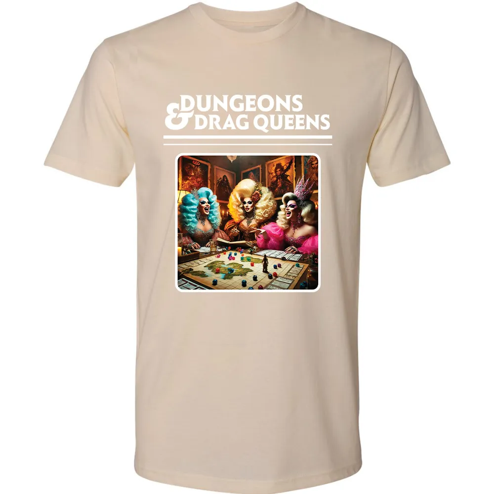 Dungeons & Drag Queens Premium Unisex T-Shirt - Cream - 14