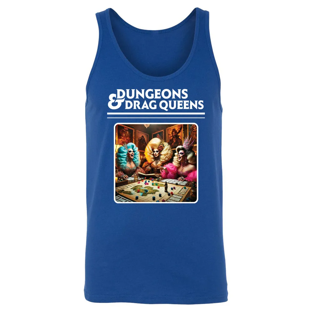 Dungeons & Drag Queens Unisex Jersey Tank - True Royal - 13