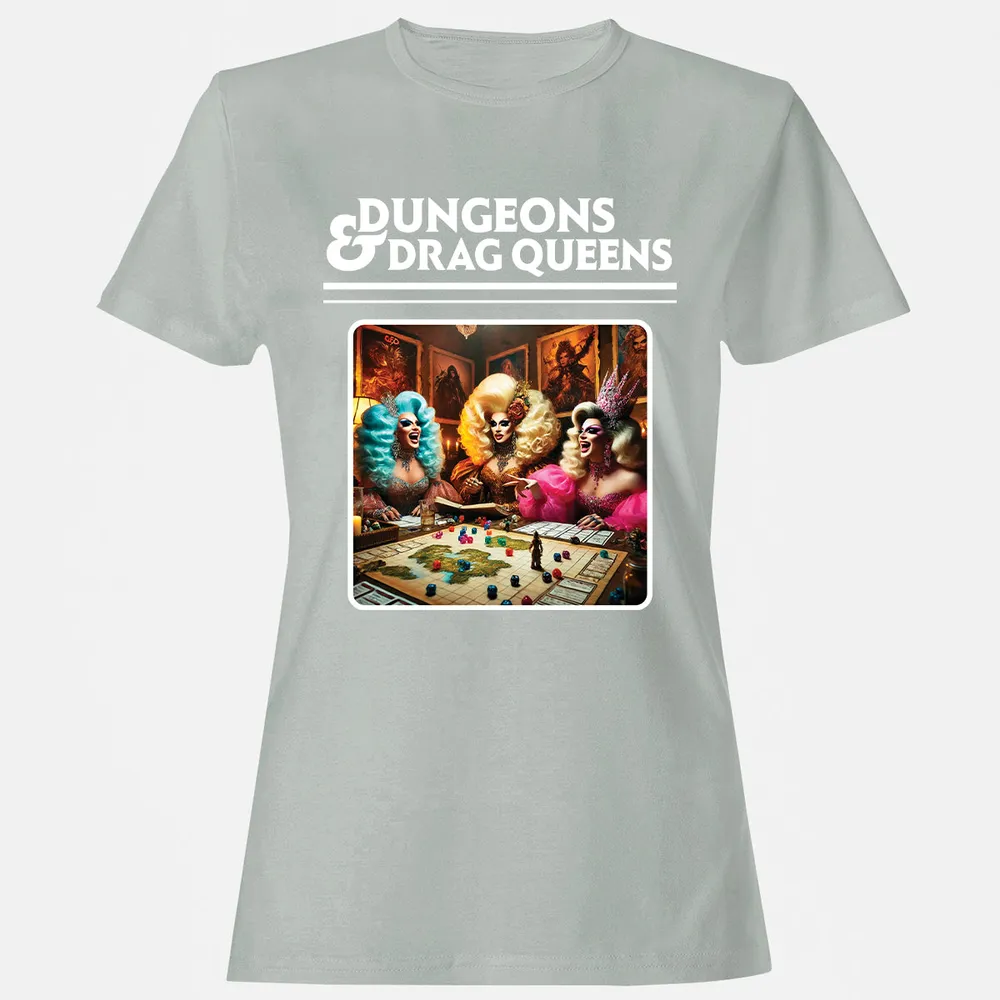 Dungeons & Drag Queens Women's T-Shirt - Ash - 2