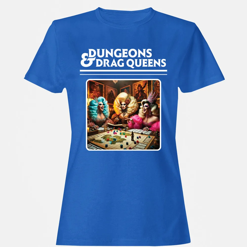 Dungeons & Drag Queens Women's T-Shirt - Royal - 14