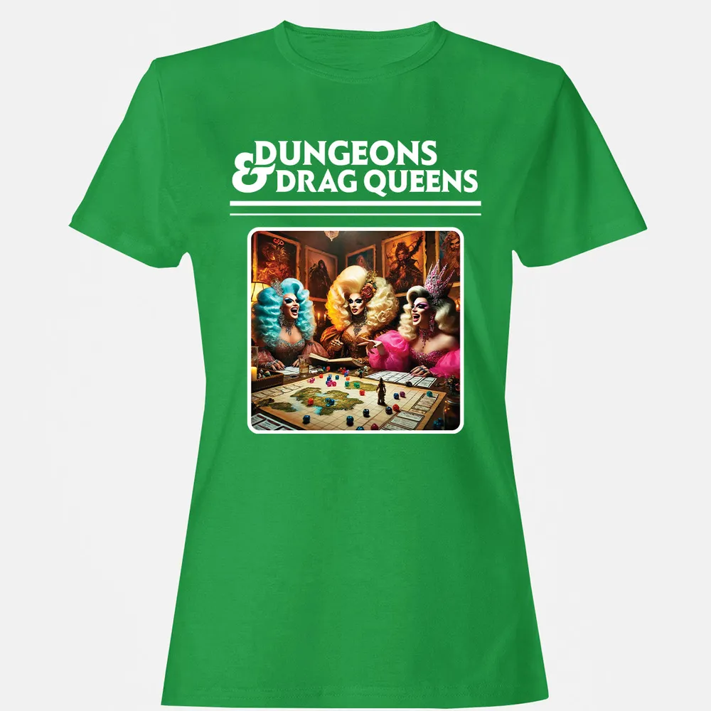Dungeons & Drag Queens Women's T-Shirt - Irish Green - 7