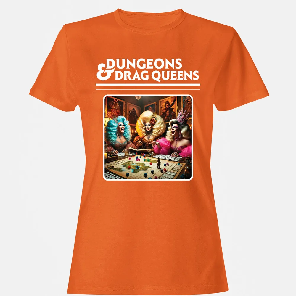 Dungeons & Drag Queens Women's T-Shirt - Orange - 11