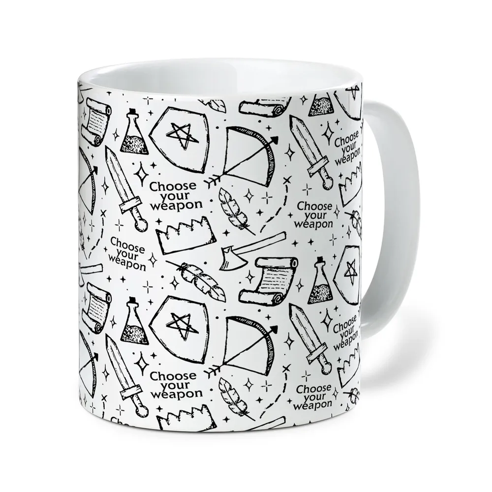 Choose Your Weapon Ceramic Mug - 2