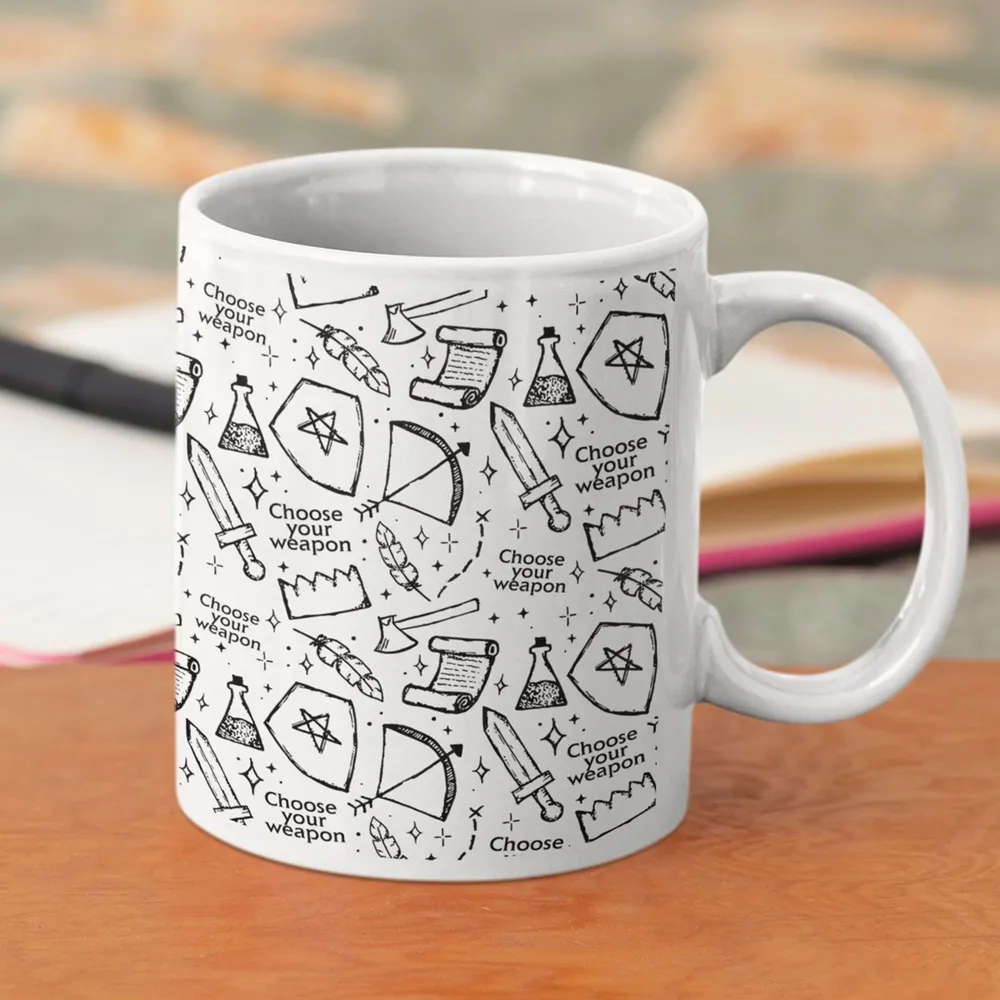 Choose Your Weapon Ceramic Mug - 1