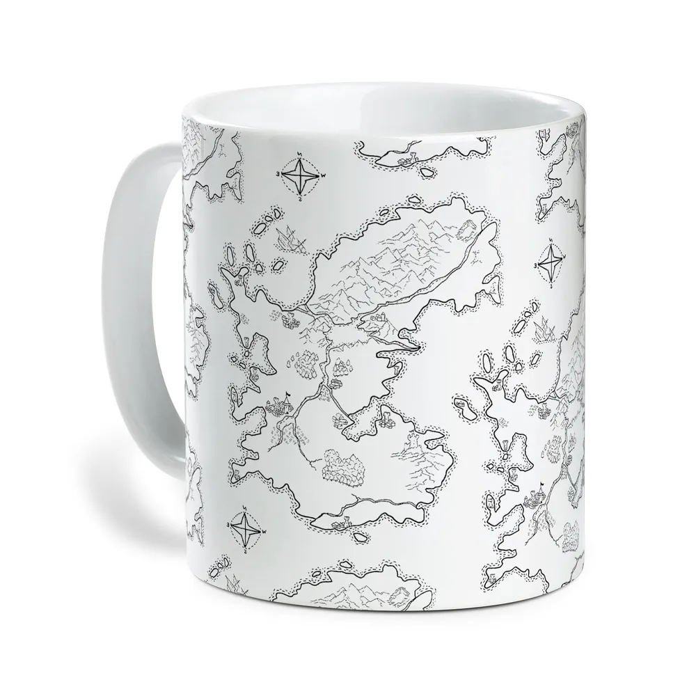 Fantasy Map For RPG Ceramic Mug - 2