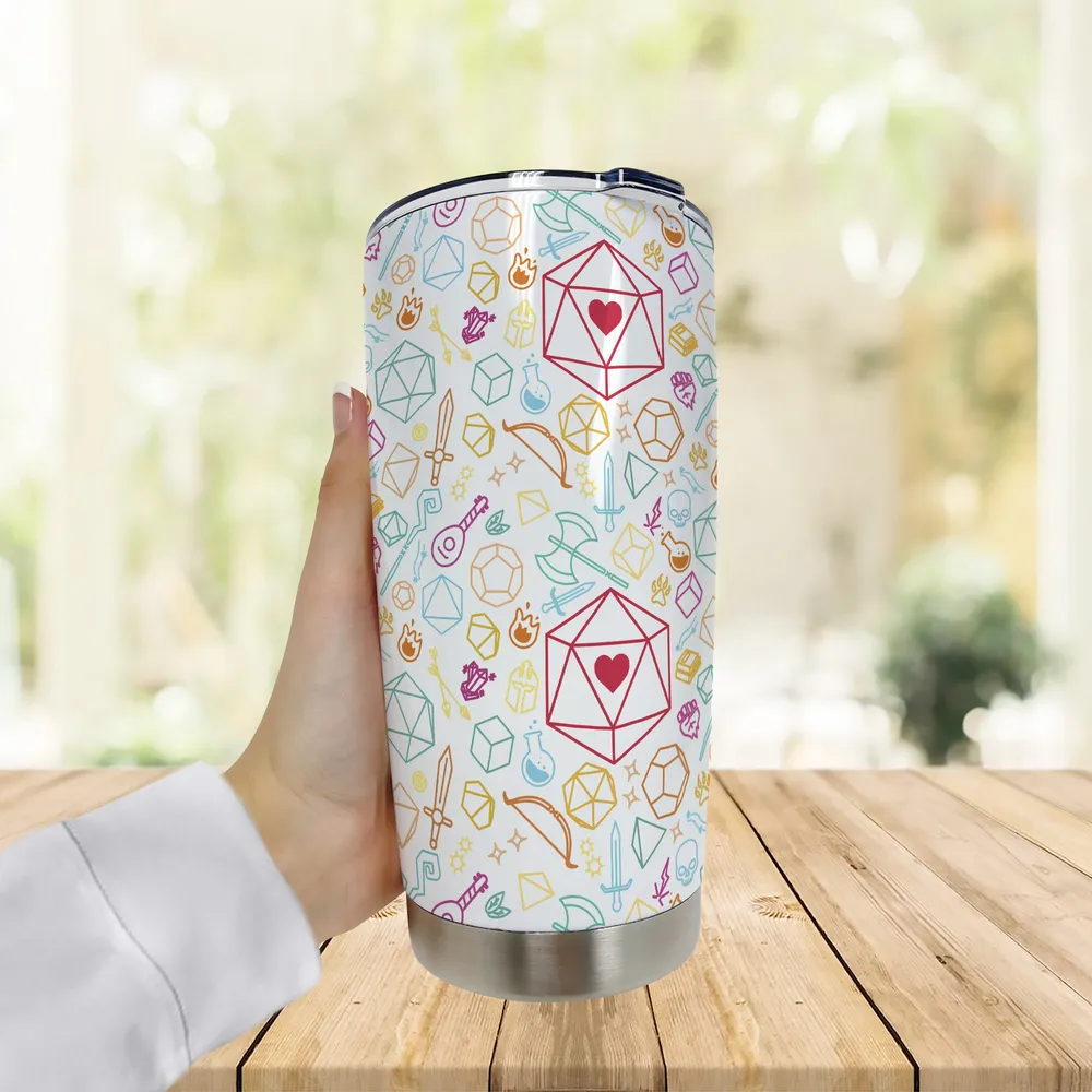Dice Heart RPG Tumbler - 2