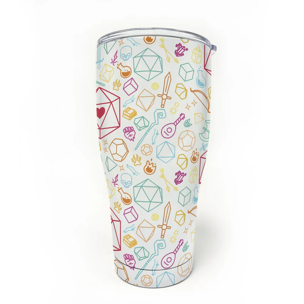 Dice Heart RPG Tumbler - 8
