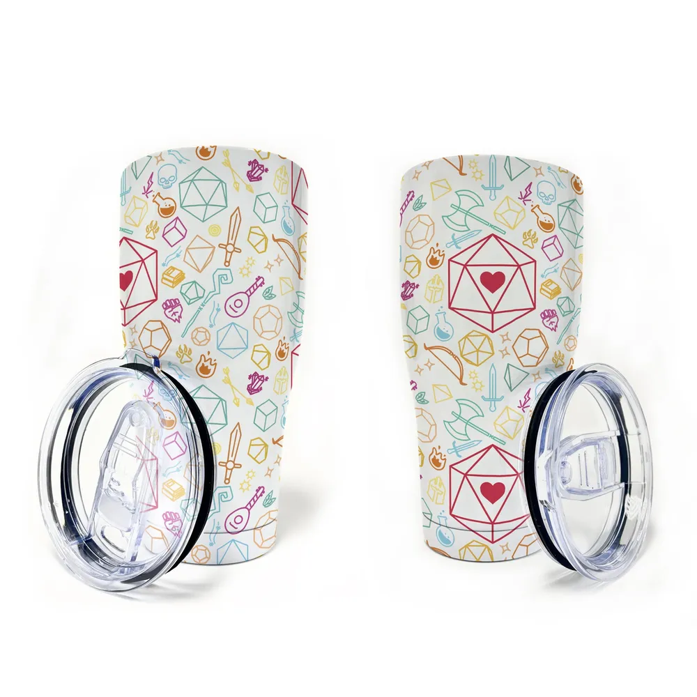 Dice Heart RPG Tumbler - 9