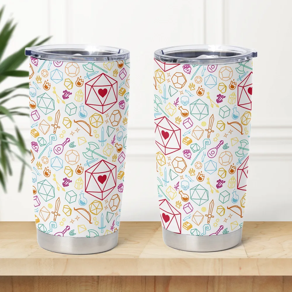 Dice Heart RPG Tumbler - 1