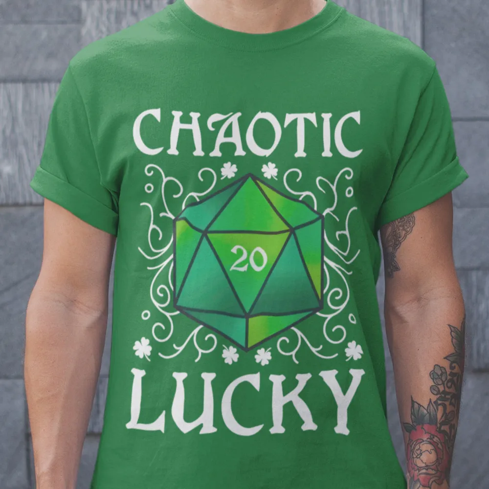 Chaotic Lucky D20 Dice Classic Unisex T-Shirt - 2