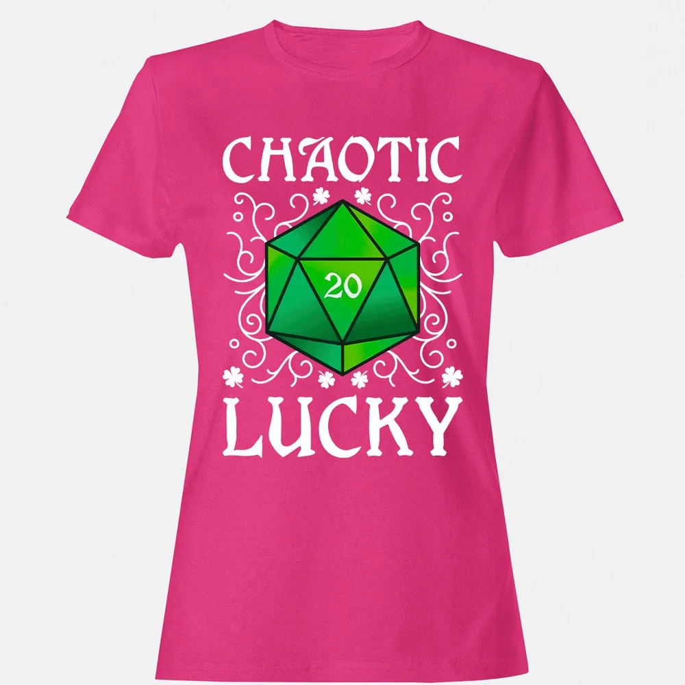 Chaotic Lucky D20 Dice Women's T-Shirt - Heliconia - 6