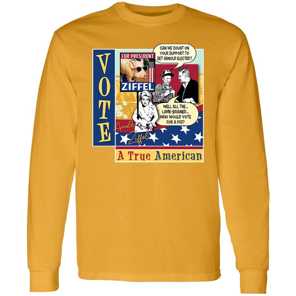 Long Sleeve T-Shirt - R9LD3NWZ - Gold - 9