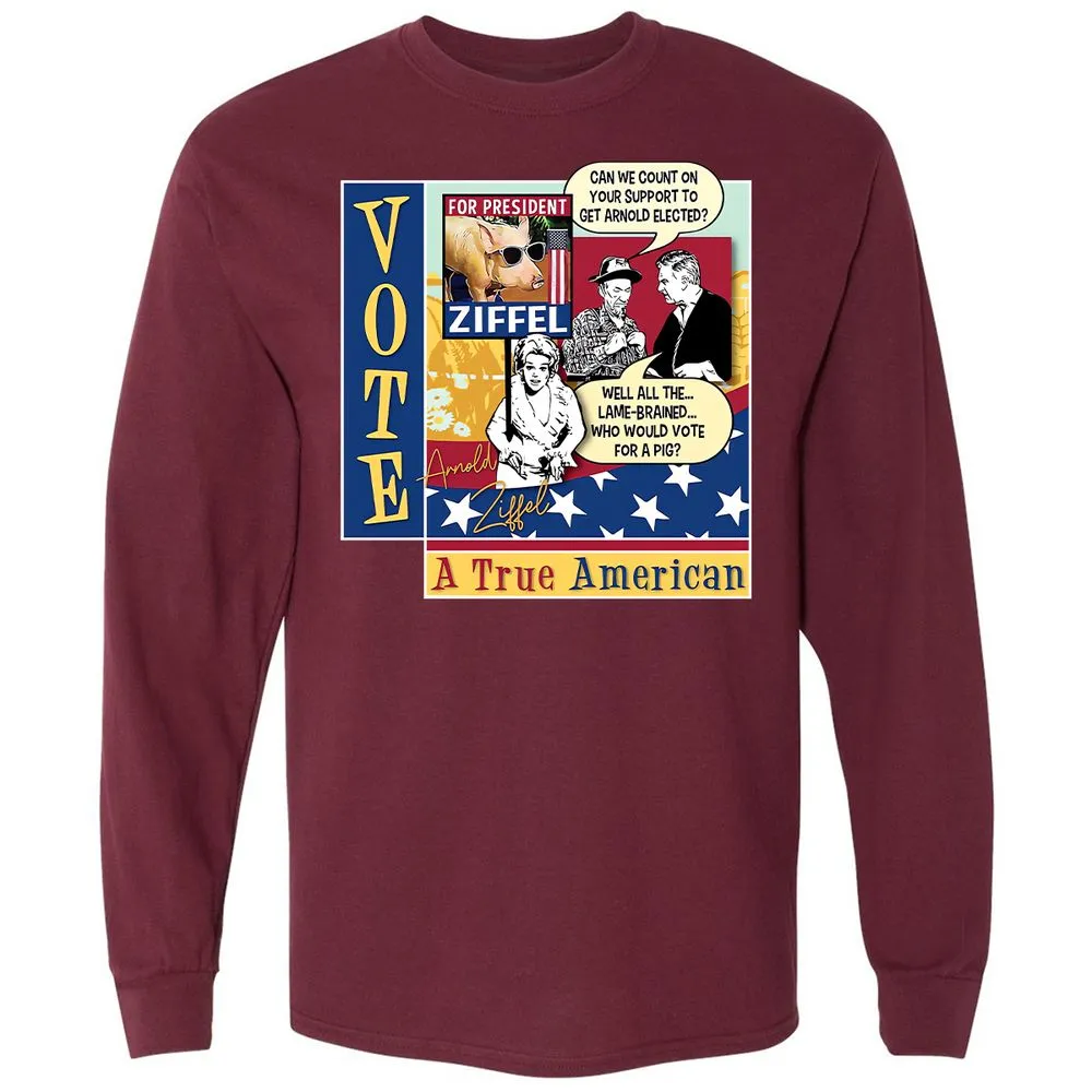 Long Sleeve T-Shirt - R9LD3NWZ - Maroon - 11
