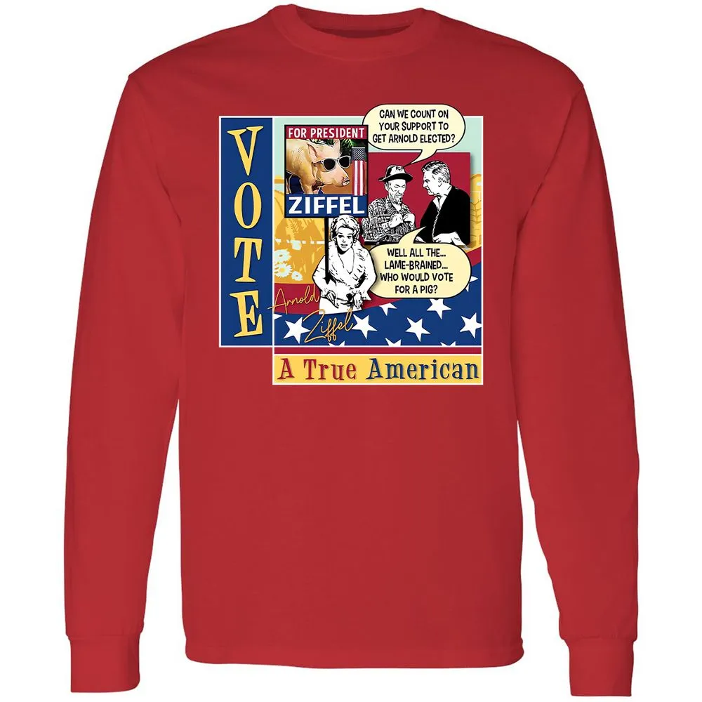 Long Sleeve T-Shirt - R9LD3NWZ - Red - 14