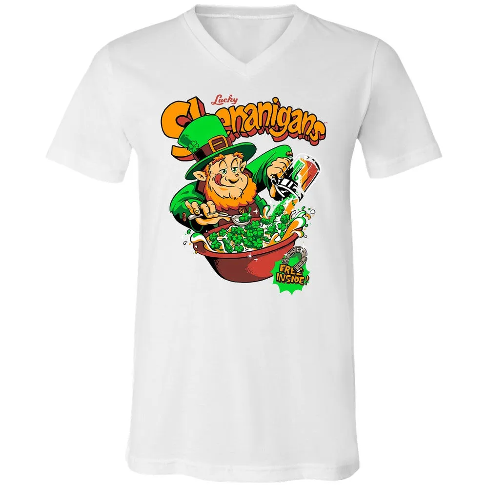 Unisex V-Neck T-Shirt - JXLRL8D3 - White - 5