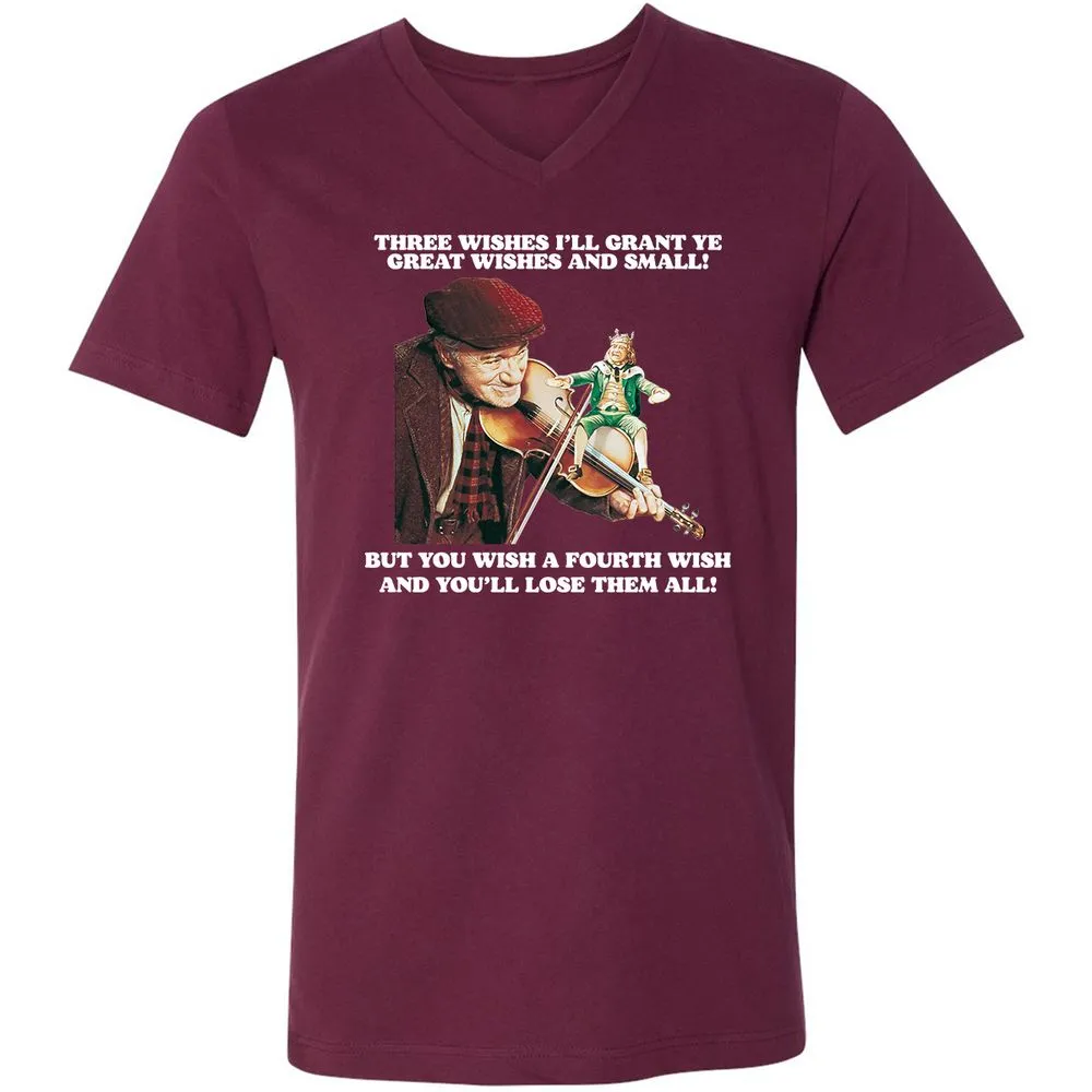 Unisex V-Neck T-Shirt - 34Q23P5K - Maroon - 6