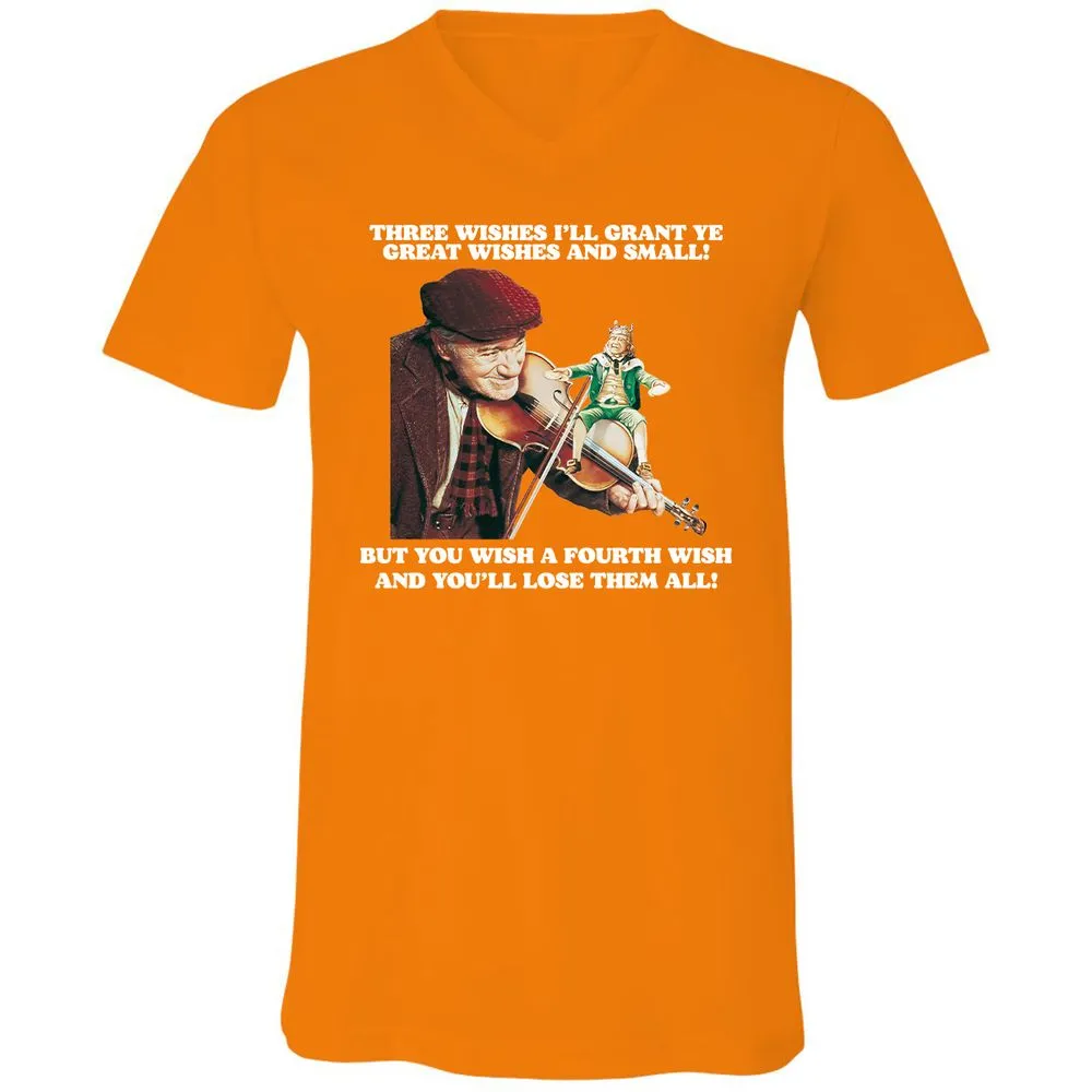 Unisex V-Neck T-Shirt - 34Q23P5K - Orange - 11