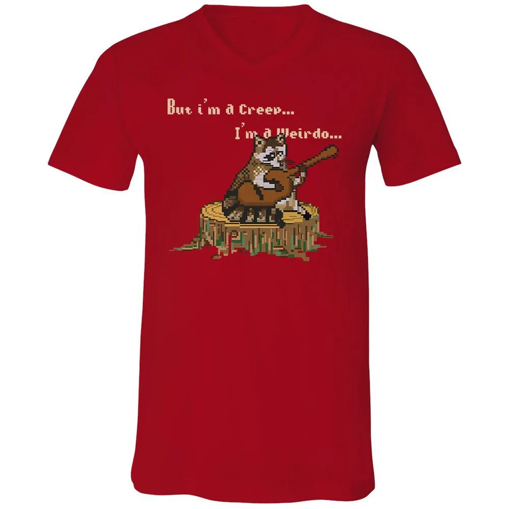 Unisex V-Neck T-Shirt - 2FPJPD3M - Red - 3