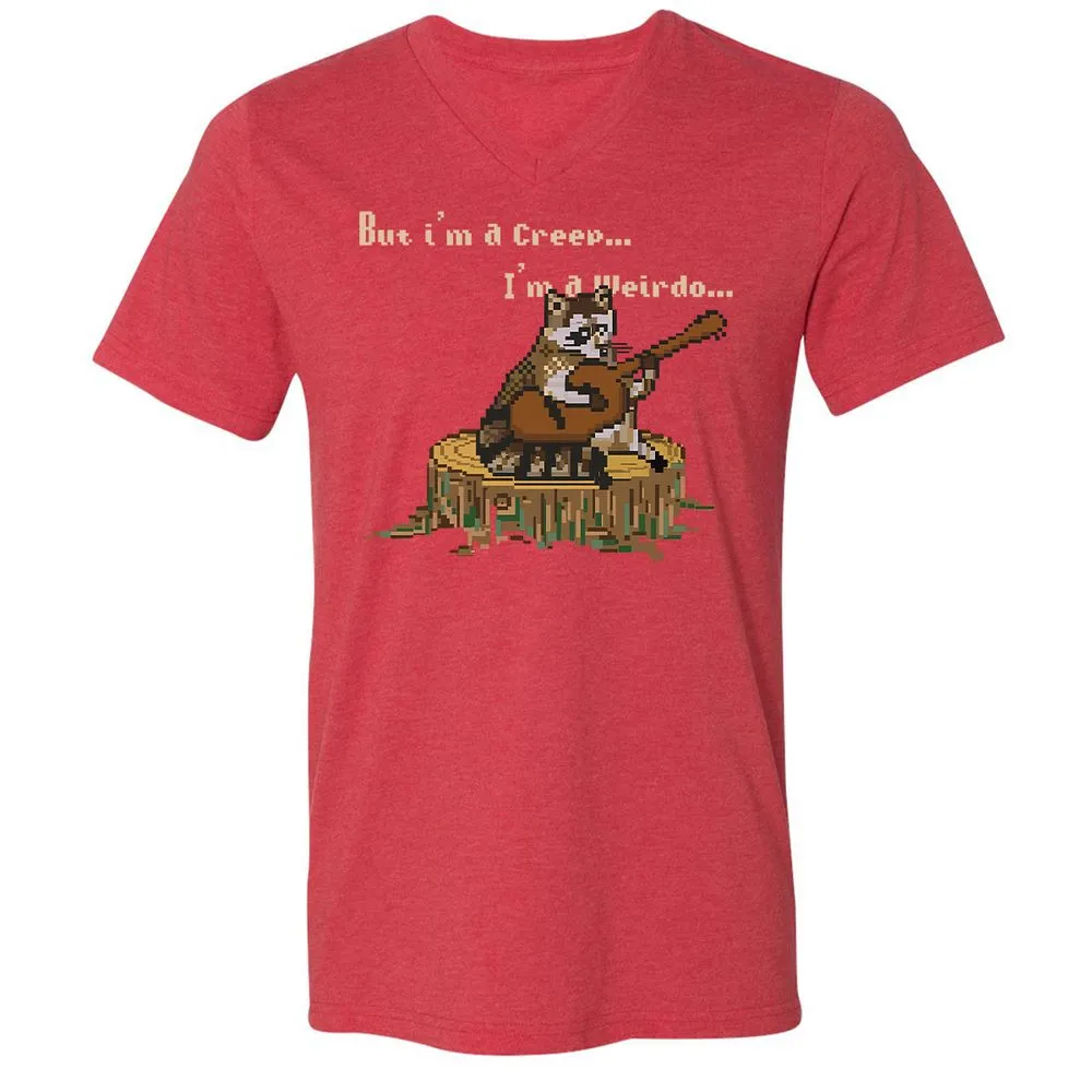 Unisex V-Neck T-Shirt - 2FPJPD3M - Heather Red - 16
