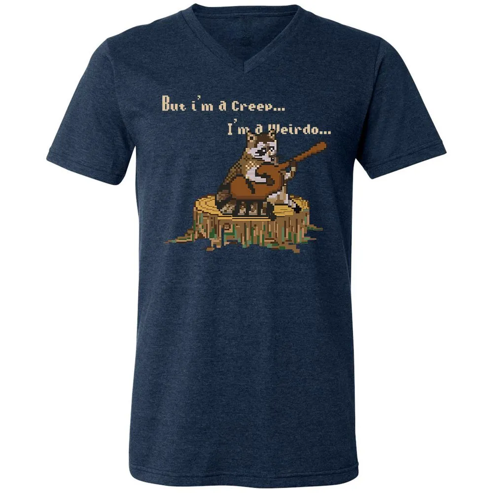 Unisex V-Neck T-Shirt - 2FPJPD3M - Heather Navy - 15
