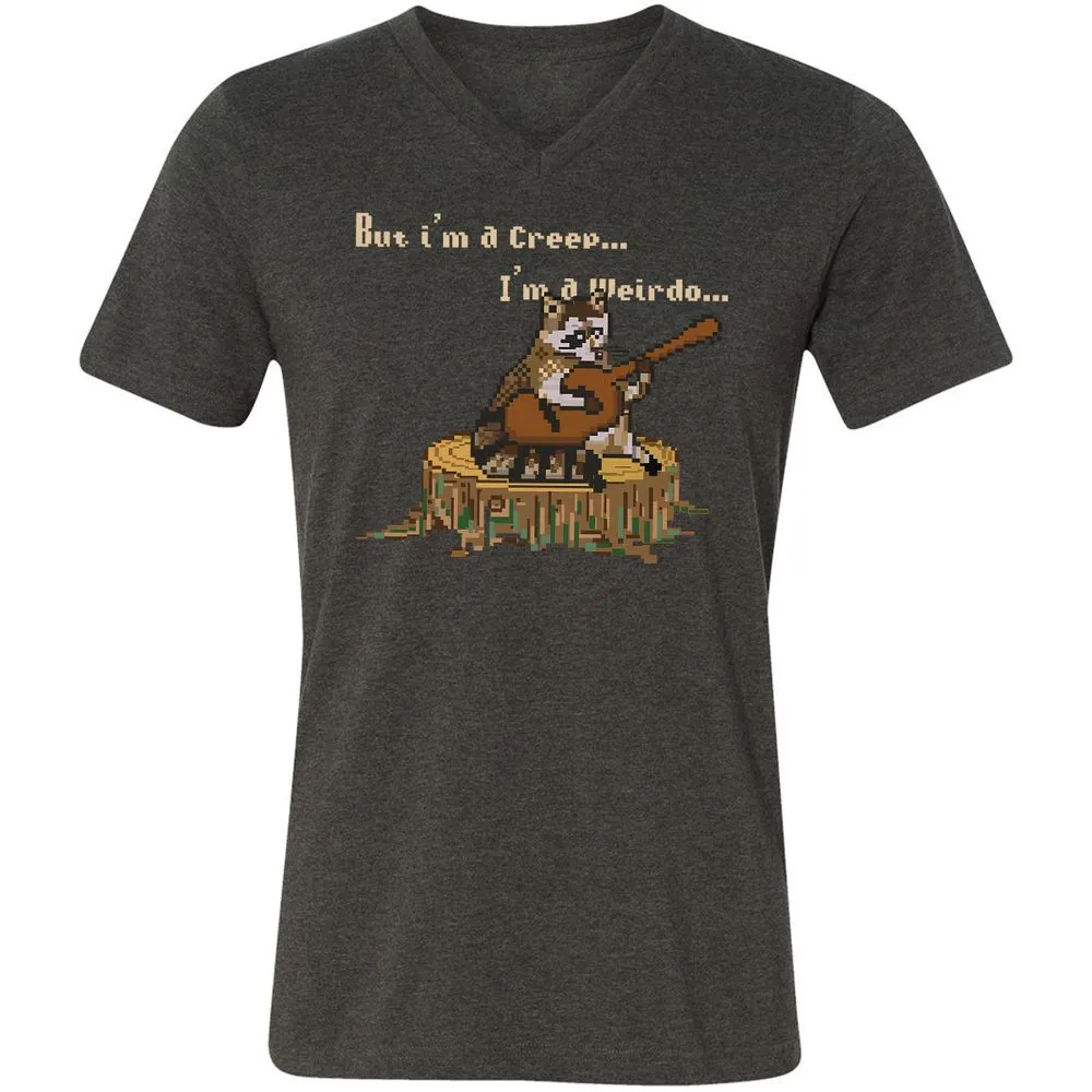 Unisex V-Neck T-Shirt - 2FPJPD3M - Dark Grey Heather - 8