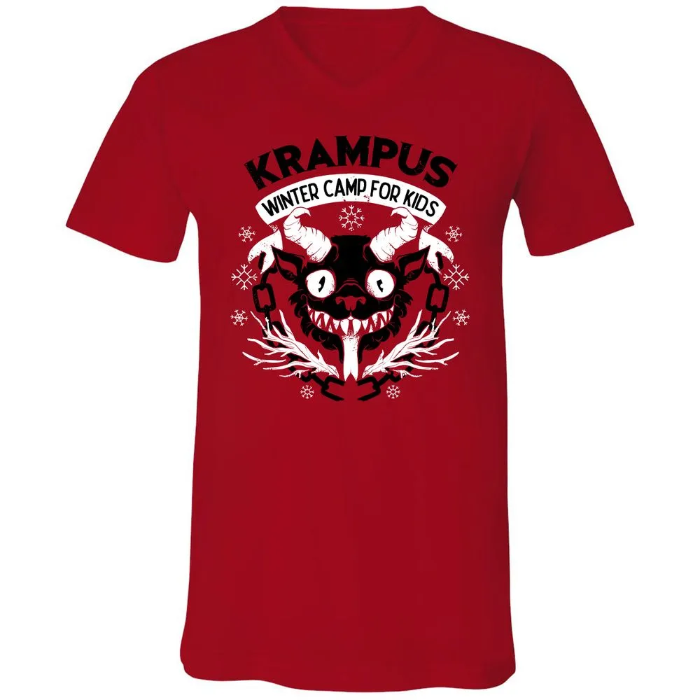 Unisex V-Neck T-Shirt - 2LC9QRG1 - Red - 3