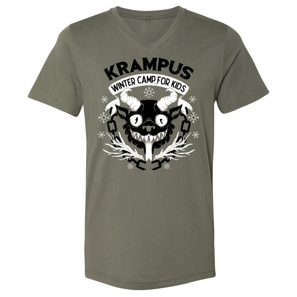 Unisex V-Neck T-Shirt - 2LC9QRG1 - Military Green - 10