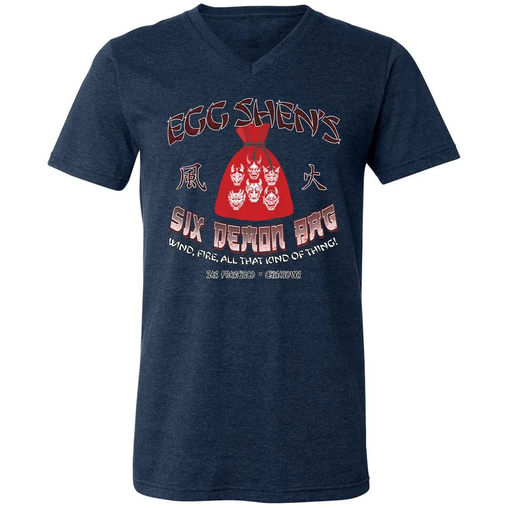 Unisex V-Neck T-Shirt - MVP3UF81 - Heather Navy - 15