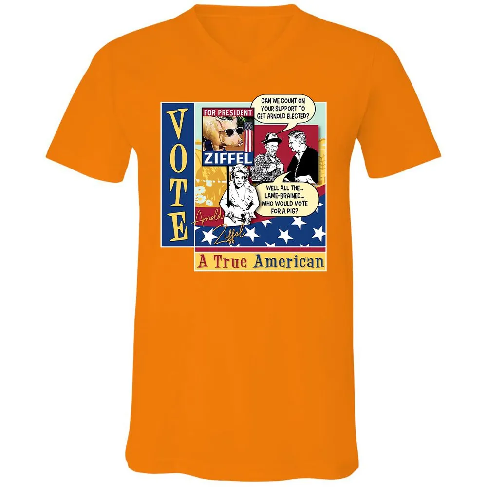 Unisex V-Neck T-Shirt - LB696P8T - Orange - 11