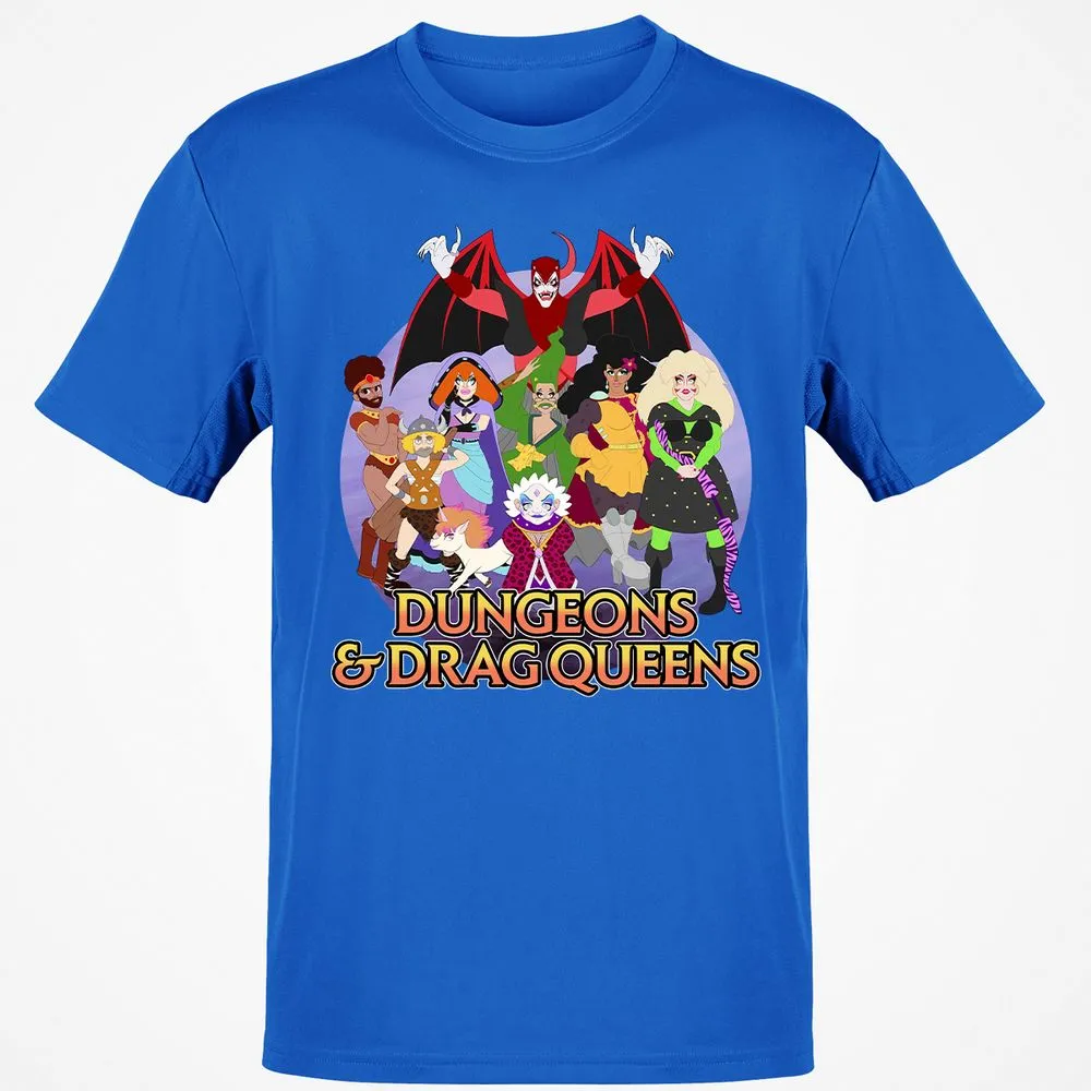 Dungeons n Drag Queens Cartoon Classic Unisex T-Shirt - Royal - 11