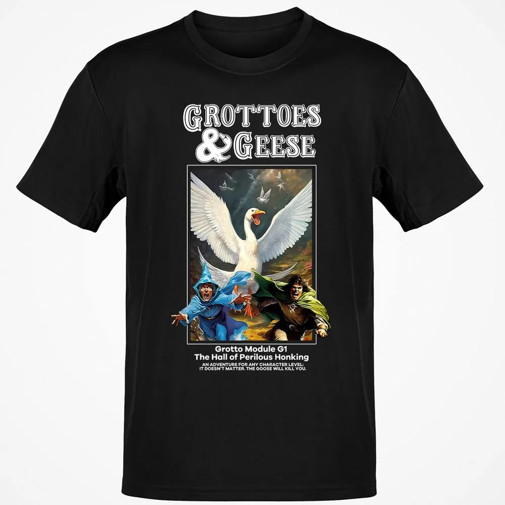 Grottoes & Geese Classic Unisex T-Shirt - Black - 1