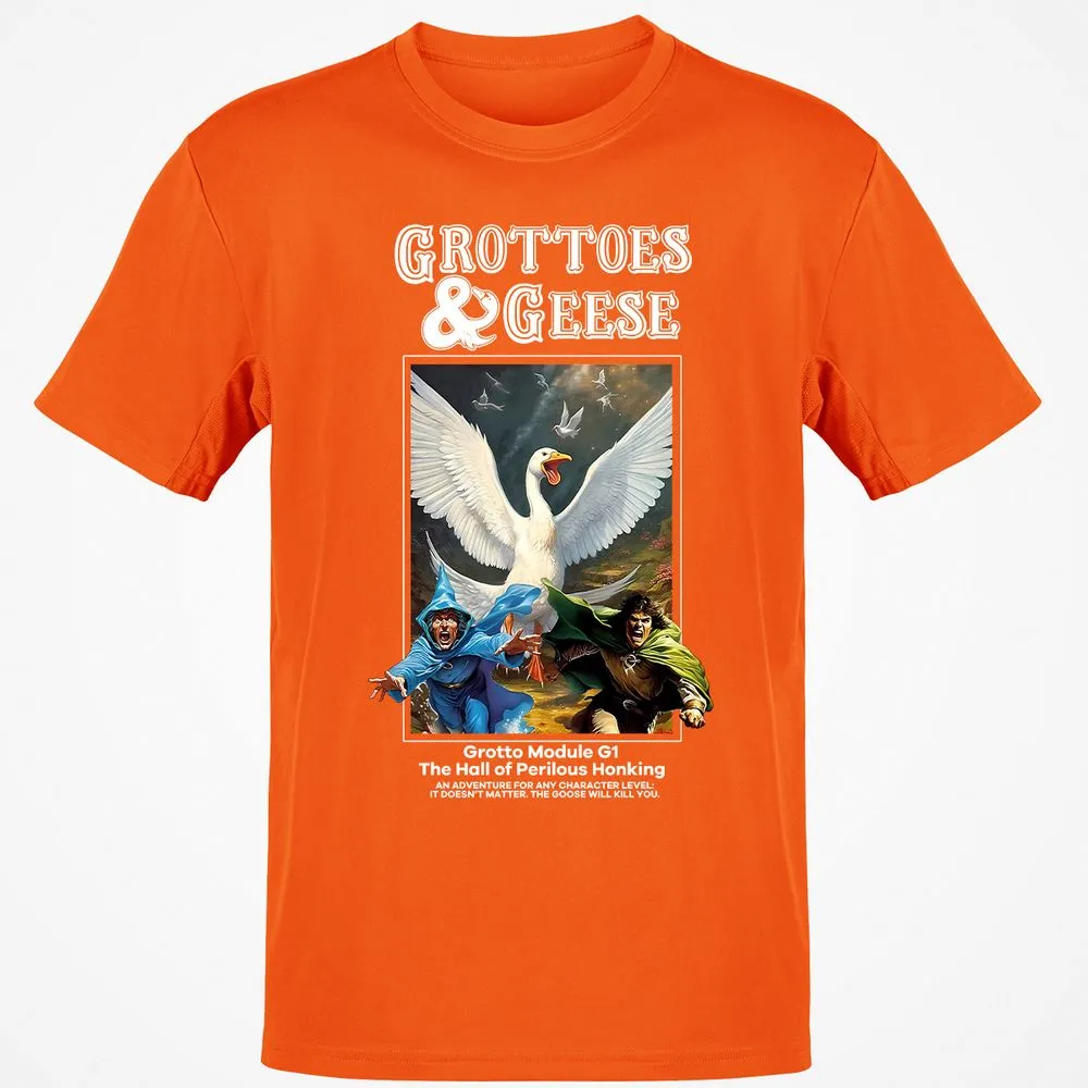 Grottoes & Geese Classic Unisex T-Shirt - Orange - 8