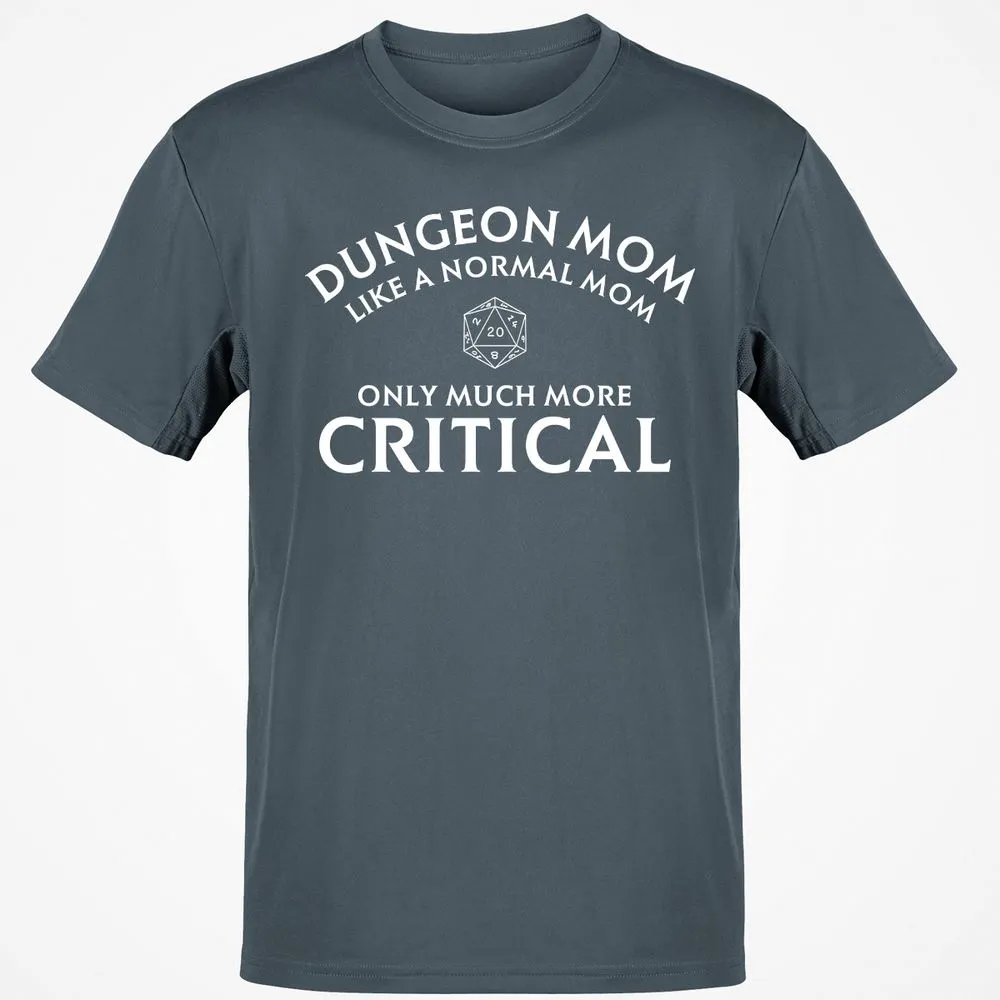 Dungeon Mom Normal Mom Classic Unisex T-Shirt - Charcoal - 3