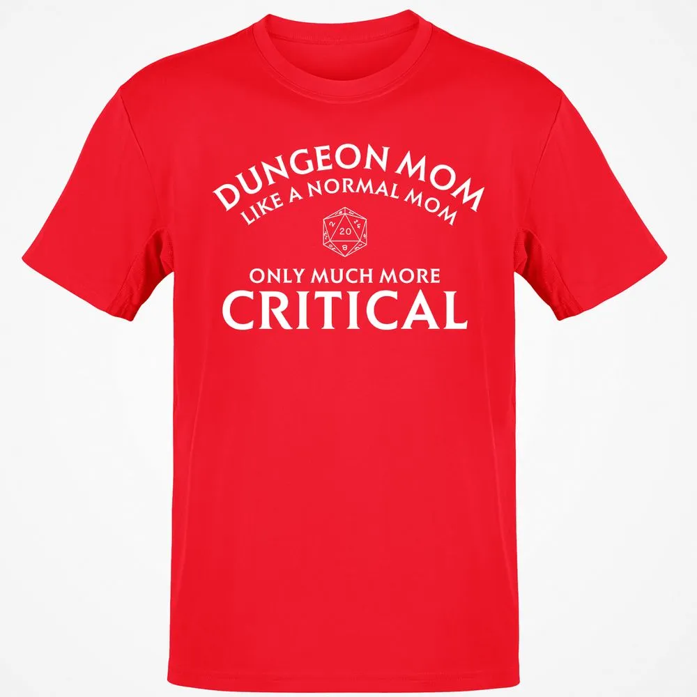 Dungeon Mom Normal Mom Classic Unisex T-Shirt - Red - 10