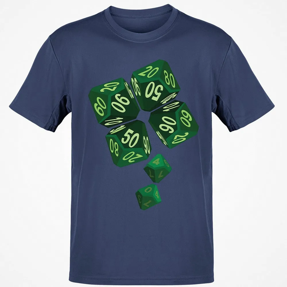 Dice Clover Classic Unisex T-Shirt - Navy - 7