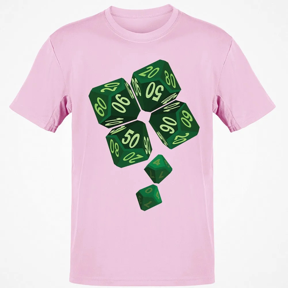 Dice Clover Classic Unisex T-Shirt - Light Pink - 5