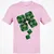 Dice Clover Classic Unisex T-Shirt - Light Pink - 5