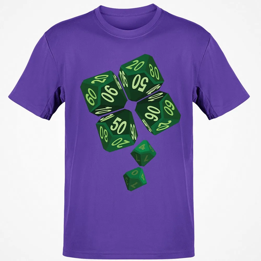 Dice Clover Classic Unisex T-Shirt - Purple - 9
