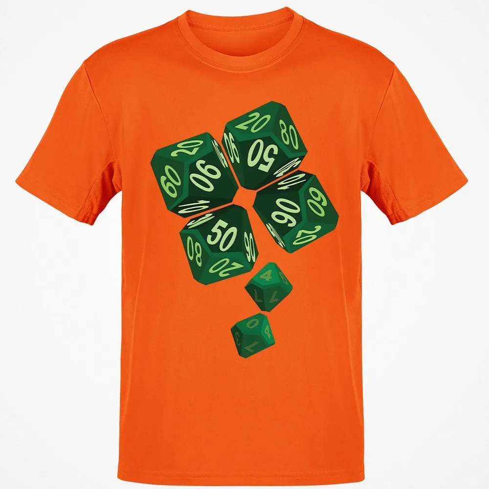 Dice Clover Classic Unisex T-Shirt - Orange - 8