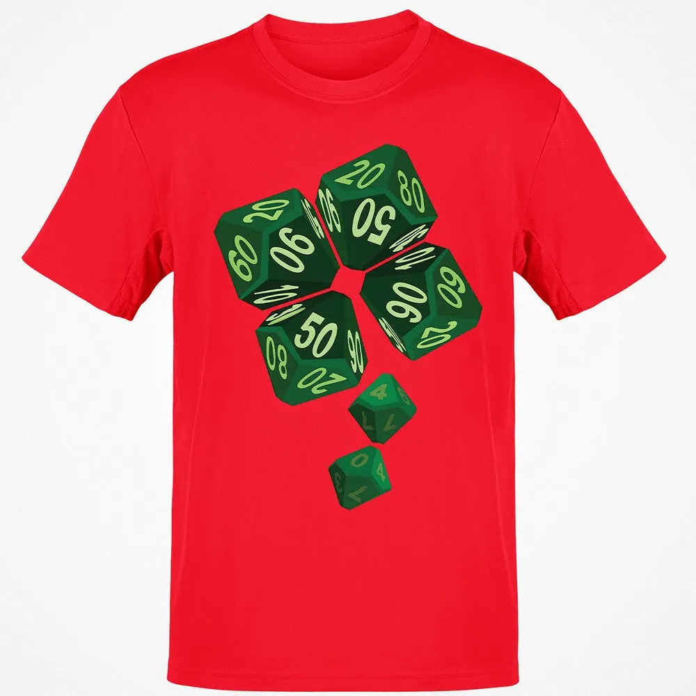 Dice Clover Classic Unisex T-Shirt - Red - 10