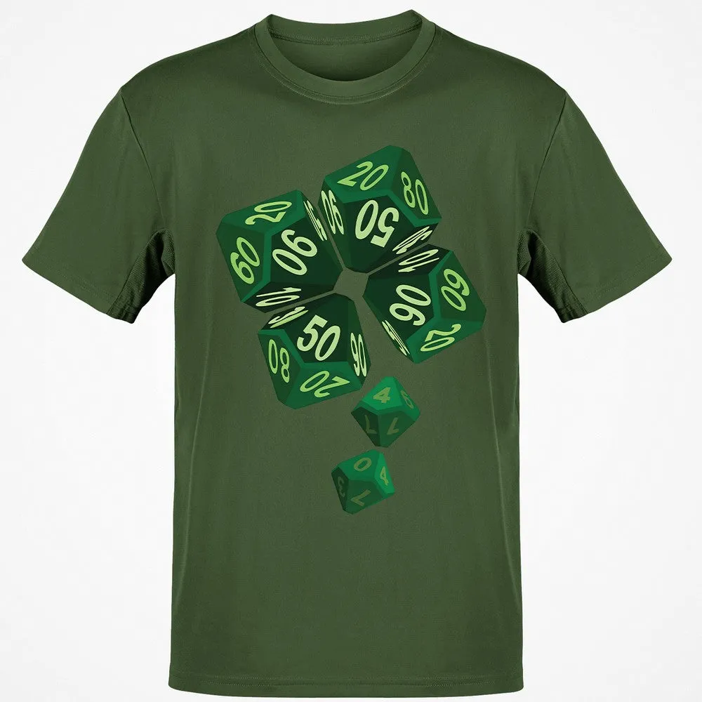 Dice Clover Classic Unisex T-Shirt - Military Green - 6