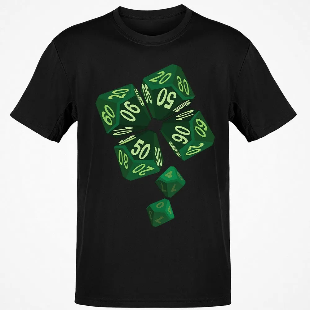 Dice Clover Classic Unisex T-Shirt - Black - 12