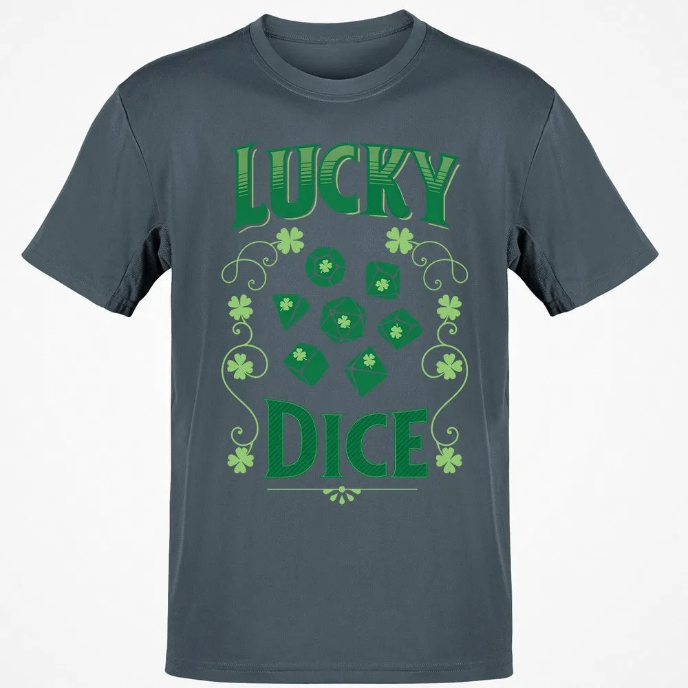 Lucky Dice Classic Unisex T-Shirt - Charcoal - 3