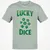 Lucky Dice Classic Unisex T-Shirt - Ash - 2