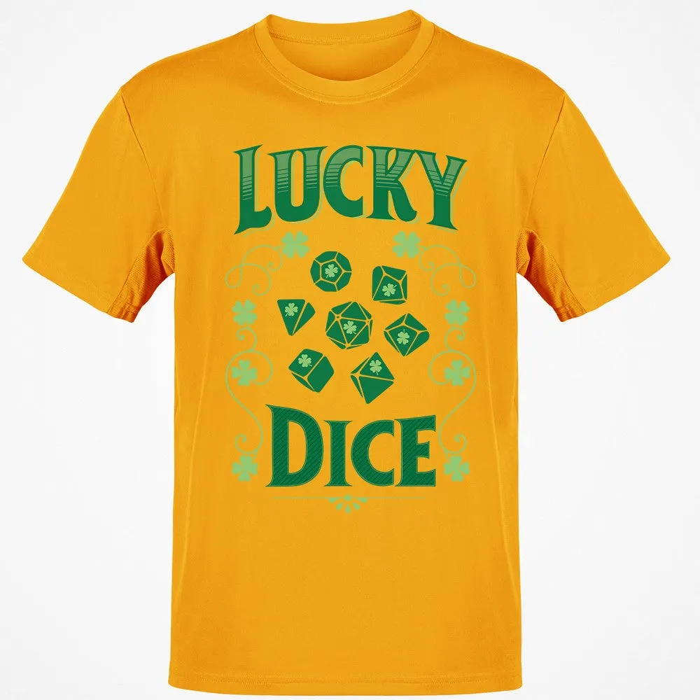 Lucky Dice Classic Unisex T-Shirt - Gold - 4