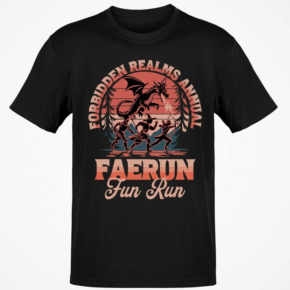 Faerun Fun Run Classic Unisex T-Shirt - Black - 1