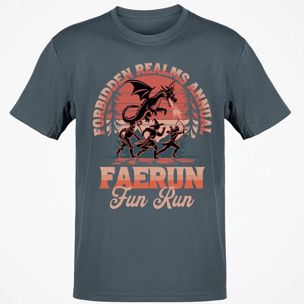 Faerun Fun Run Classic Unisex T-Shirt - Charcoal - 3